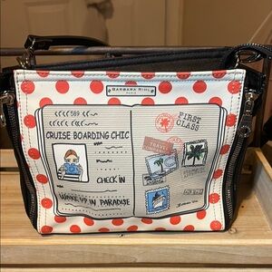 Barbara Rihl Paris: Leather Red Polka Dot Crossbody Bags for Chic Travel